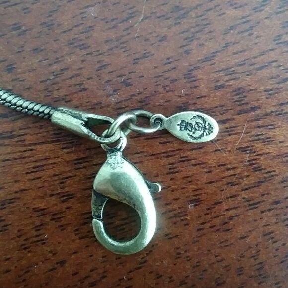 Long Golden Chain Necklace with Round Accent in Red Gray Golden Tassels Crystals - Picture 8 of 8